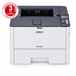 B433dn A4 Mono Lazer Yazıcı 40ppm Tek Fonksiyonlu Dubleks Usb Ethernet 1200x1200dpi