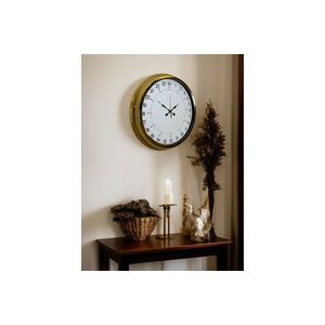 Gold Metal 24 Saat Göstergeli̇ Özel Tasarim Duvar Saati̇ 40 Cm