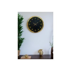 Zari̇f Klasi̇k Sti̇l Metal Gold Duvar Saati̇ 40 Cm