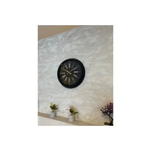 Black Noble Metal Modern Duvar Saati̇ 40 Cm
