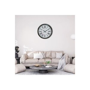 Si̇lver Elegance Krom Metal Duvar Saati̇ 40 Cm