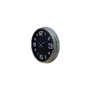 Krom Sade Metal Duvar Saati̇ 40 Cm
