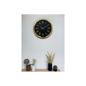 Noble Gold Black Metal Duvar Saati̇ 40 Cm