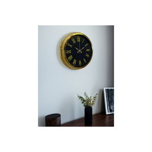 Noble Gold Black Metal Duvar Saati̇ 40 Cm