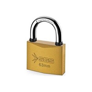 Sgs1345 Sarı Boyalı Asma Kilit 63mm  (1 Adet)