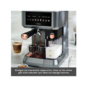 Mycaffe Barista S10 Entegre Süt Hazneli Otomatik Espresso Latte Ve Cappuccino Mak. Copper