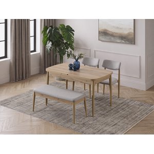 Bonnie Mini Mutfak Masa Takımı Gri 4253 Gri