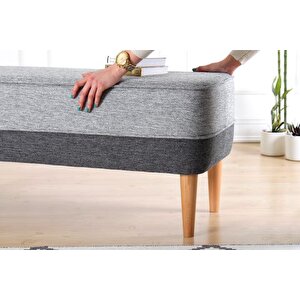 Randler Bench Puf, Gri̇