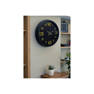 Pri̇me Black Metal Modern Tasarim Duvar Saati̇ 40 Cm