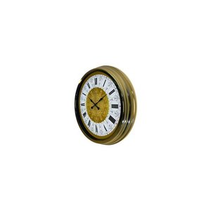 Gold Moti̇fli̇ Metal Duvar Saati̇ 40 Cm