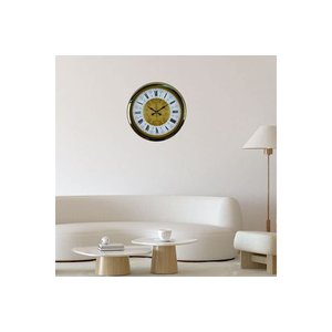 Gold Moti̇fli̇ Metal Duvar Saati̇ 40 Cm