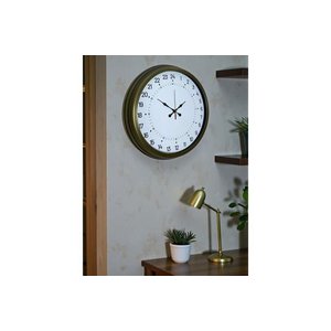 Eski̇tme Metal 24 Saat Göstergeli̇ Özel Tasarim Duvar Saati̇ 40 Cm