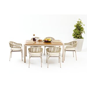 Terea Bahçe Balkon Masa Takimi (6 Ki̇şi̇li̇k )