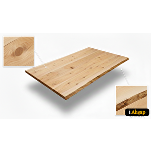 Doğal Kenarlı Sedir Kütük Masa Tablası|ofis-yemek Masası No4 | Kalınlık 4 Cm | Meşe Renk 50x120 cm