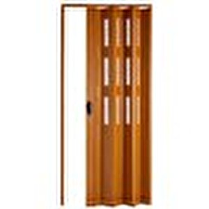 Akordiyon Kapı  67x200 Meşe Camlı Kalın Kapı Katlanır Akordeon Pvc Anahtar Kilitli 67x200 cm