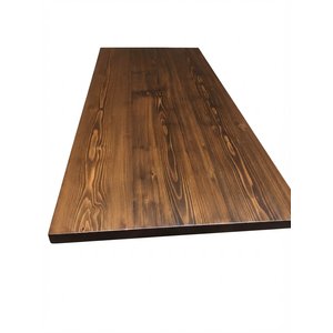 Doğal Kenarlı Sedir Kütük Masa Tablası|ofis-yemek Masası No3 | Kalınlık 4 Cm | Ceviz Renk 60x120 cm