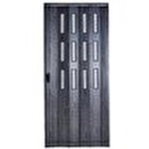 Akordiyon Kapı  150x249 Karaağaç Camlı Kalın Kapı Katlanır Akordeon Pvc Anahtar Kilitli 150x249 cm