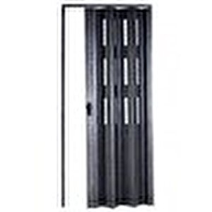 Akordiyon Kapı  67x198 Karaağaç Camlı Kalın Kapı Katlanır Akordeon Pvc Anahtar Kilitli 67x198 cm