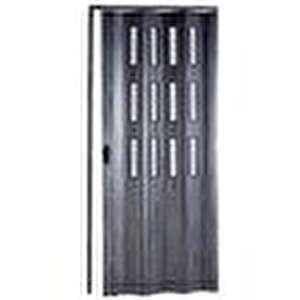 Akordiyon Kapı  67x198 Karaağaç Camlı Kalın Kapı Katlanır Akordeon Pvc Anahtar Kilitli 67x198 cm