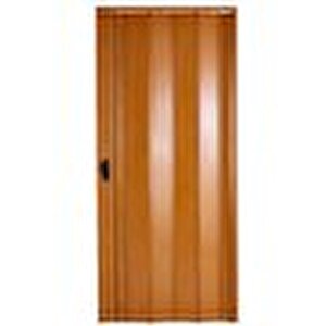Akordiyon Kapı  163x202 Meşe Camsız Kalın Kapı Katlanır Akordeon Pvc Anahtar Kilitli 163x202 cm