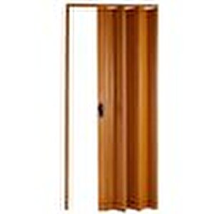 Akordiyon Kapı  163x202 Meşe Camsız Kalın Kapı Katlanır Akordeon Pvc Anahtar Kilitli 163x202 cm
