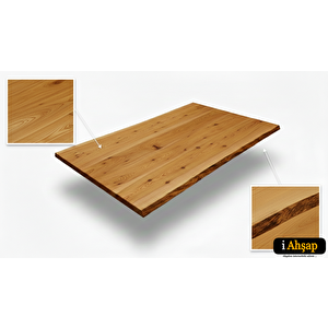 Doğal Kenarlı Sedir Kütük Masa Tablası|ofis-yemek Masası No4 | Kalınlık 4 Cm | Sedir Renk 90x140 cm