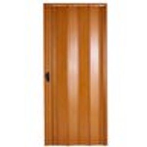 Akordiyon Kapı  67x209 Meşe Camsız Kalın Kapı Katlanır Akordeon Pvc Anahtar Kilitli 67x209 cm