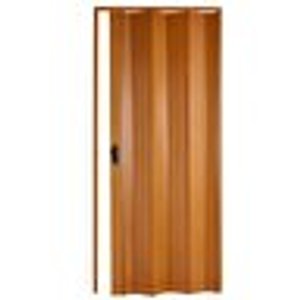 Akordiyon Kapı  67x209 Meşe Camsız Kalın Kapı Katlanır Akordeon Pvc Anahtar Kilitli 67x209 cm