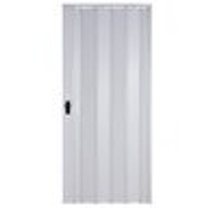 Akordiyon Kapı  150x194 Beyaz Camsız Kalın Kapı Katlanır Akordeon Pvc Anahtar Kilitli 150x194 cm