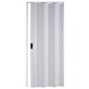 Akordiyon Kapı  150x194 Beyaz Camsız Kalın Kapı Katlanır Akordeon Pvc Anahtar Kilitli 150x194 cm