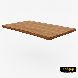 Bir Kenar Düz Sedir Kütük Masa Tablası|doğal Kenarlı No8 | Kalınlık 4 Cm | Meşe Renk 60x140 cm
