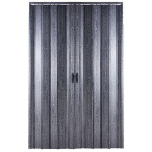 Akordiyon Kapı  230x188 Karaağaç Camsız Çift Açılım Kalın Kapı Katlanır Akordeon Pvc Anahtar Kilitli 230x188 cm