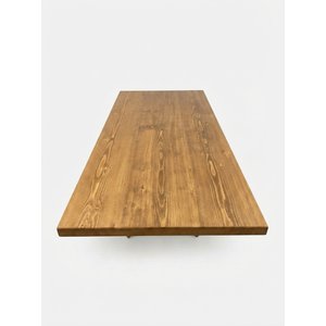 Doğal Kenarlı Sedir Kütük Masa Tablası|ofis-yemek Masası No3 | Kalınlık 4 Cm | Meşe Renk 80x200 cm