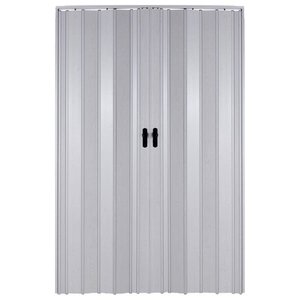Akordiyon Kapı  272x213 Akçaağaç Camsız Çift Açılım Kalın Kapı Katlanır Akordeon Pvc Anahtar Kilitli 272x213 cm
