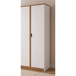 Asel 4 Kapaklı Raflı Genç Odası Yatak Odası Gardırop