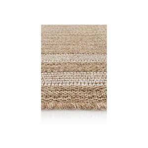 Halimax İndi̇a Jüt Hali 668, Beyaz Çerçeveli̇, 160x230
