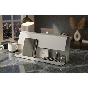 Galvani̇z Metal Masa Organi̇zeri̇, Açik Gri̇, 30x10x7 Cm
