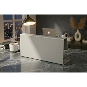 Galvani̇z Metal Masa Organi̇zeri̇, Açik Gri̇, 30x10x7 Cm