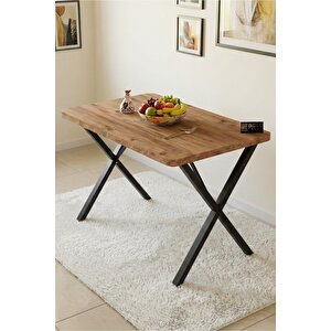 Falez 110x70 Cm Yemek Masası Modern Ahşap Görünümlü Mutfak Ofis Balkon Bahçe Kafe Masası Atlantik Çam 9830