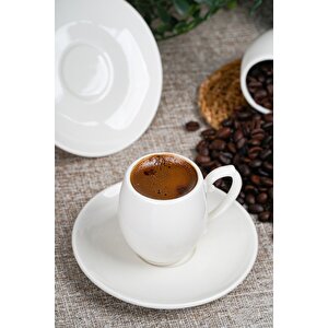 Şira 4 Parça 2 Kişilik Porselen Kahve Fincan Takımı