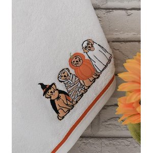 %100 Pamuk Özel Nakışlı Renkli 2'li 46x71 Cm Havlu Seti Baveno Desen003