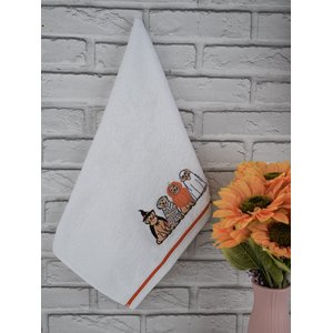%100 Pamuk Özel Nakışlı Renkli 2'li 46x71 Cm Havlu Seti Baveno Desen003