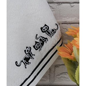 %100 Pamuk 2'li 41x71 Cm Hediye Özel Nakışlı Havlu Seti Baveno Desen001