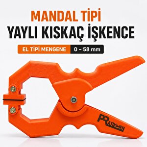 Mandal Tipi Yaylı Kıskaç İşkence – El Tipi Mengene 0–58 Mm