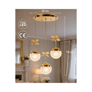 Luxury Sarkıt Avize Power Led Avize Salon Avize Kaplama Gövde 1.sınıf Üretim Krom