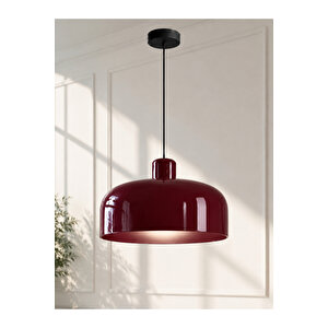 Calico Sarkıt Cherry Bordo Vişne Sarkıt Avize Metal Gövde E-27 Duy Bordo