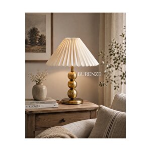 Modern Monroe Abajur Eskitme Gold Umbrella Pileli Abajur Metal Gövde E-27 Duy Eskitme