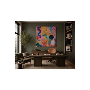 Modern Soyut Renk Patlaması Kanvas Tablo – Çağdaş Abstract Art Duvar Dekoru – Çerçevesiz Premium Baskı Salon, Ofis, Çalışma Odası Ve Yatak Odası Dekorasyonu | Modern Duvar Dekoru | Salon, Yatak Odası 50x70 cm