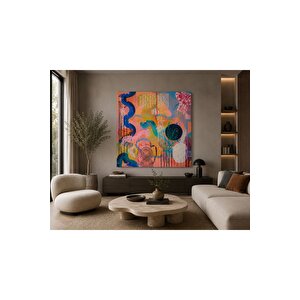 Modern Soyut Renk Patlaması Kanvas Tablo – Çağdaş Abstract Art Duvar Dekoru – Çerçevesiz Premium Baskı Salon, Ofis, Çalışma Odası Ve Yatak Odası Dekorasyonu | Modern Duvar Dekoru | Salon, Yatak Odası 50x70 cm