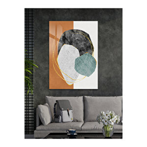 Sakin Evren – Modern Ev Dekoru Soyut Cam Tablo - Modern Tarz Ev Dekorasyonu | Modern Soyut Dekoratif Duvar Tablosu, Salon, Ofis Ve Çalışma Alanı Dekoru, 120x80 cm